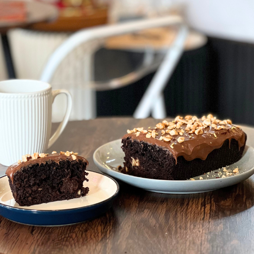 CHOCO HAZELNUT BANANA BREAD