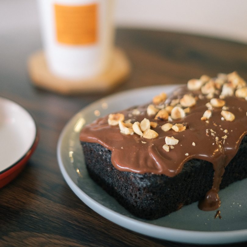 CHOCO HAZELNUT BANANA BREAD