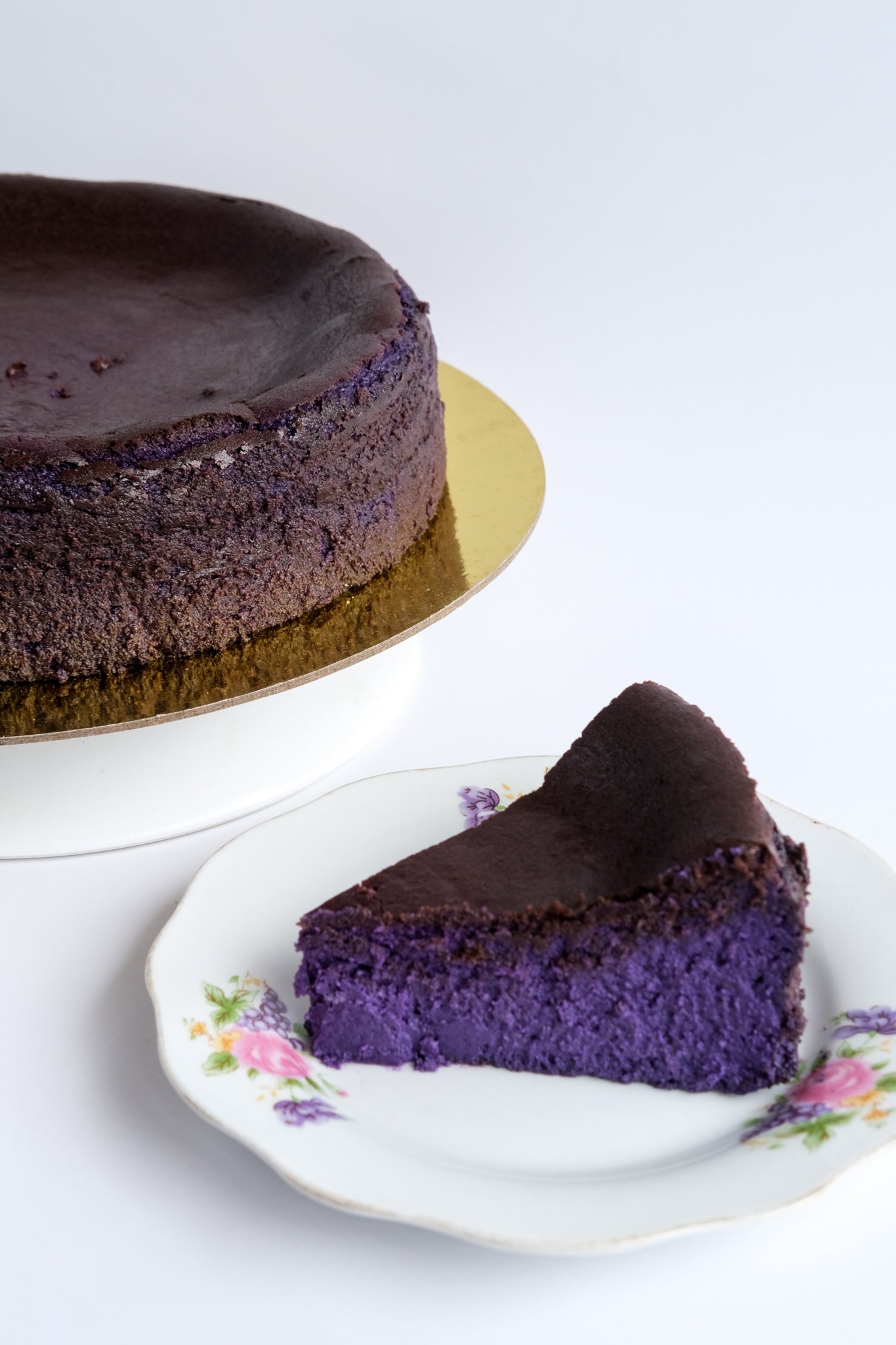 UBE BASQUE BURNT CHEESECAKE